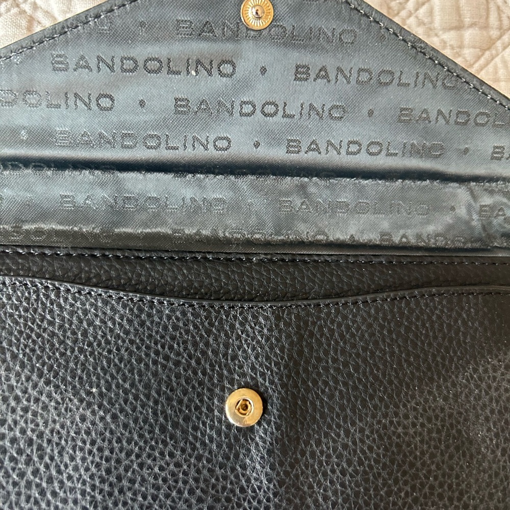 Bandolino Black Wallet with Gold Button - Picture 4 of 13